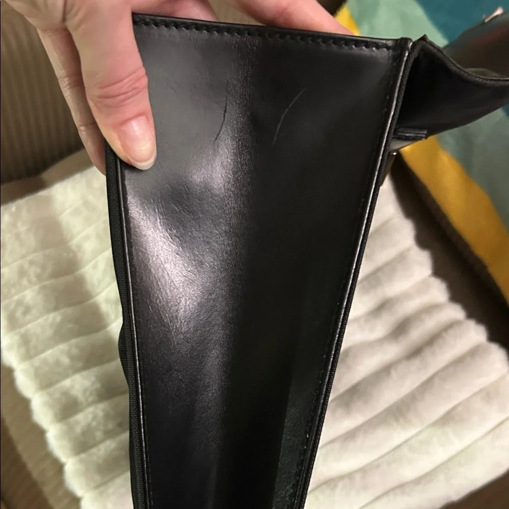 Gucci Black Nylon and Leather Combination Lock Briefcase